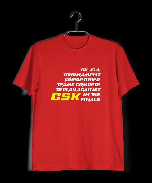 Quirkipedia CSK is IPL is CSK Cricket Sports,     Mens TShirts